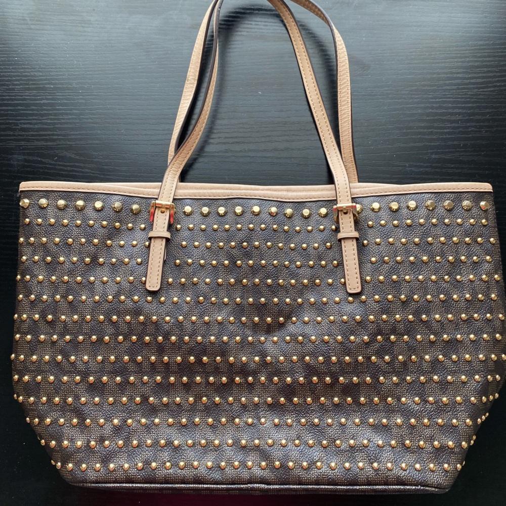 Michael Kors Brown Studded Purse
